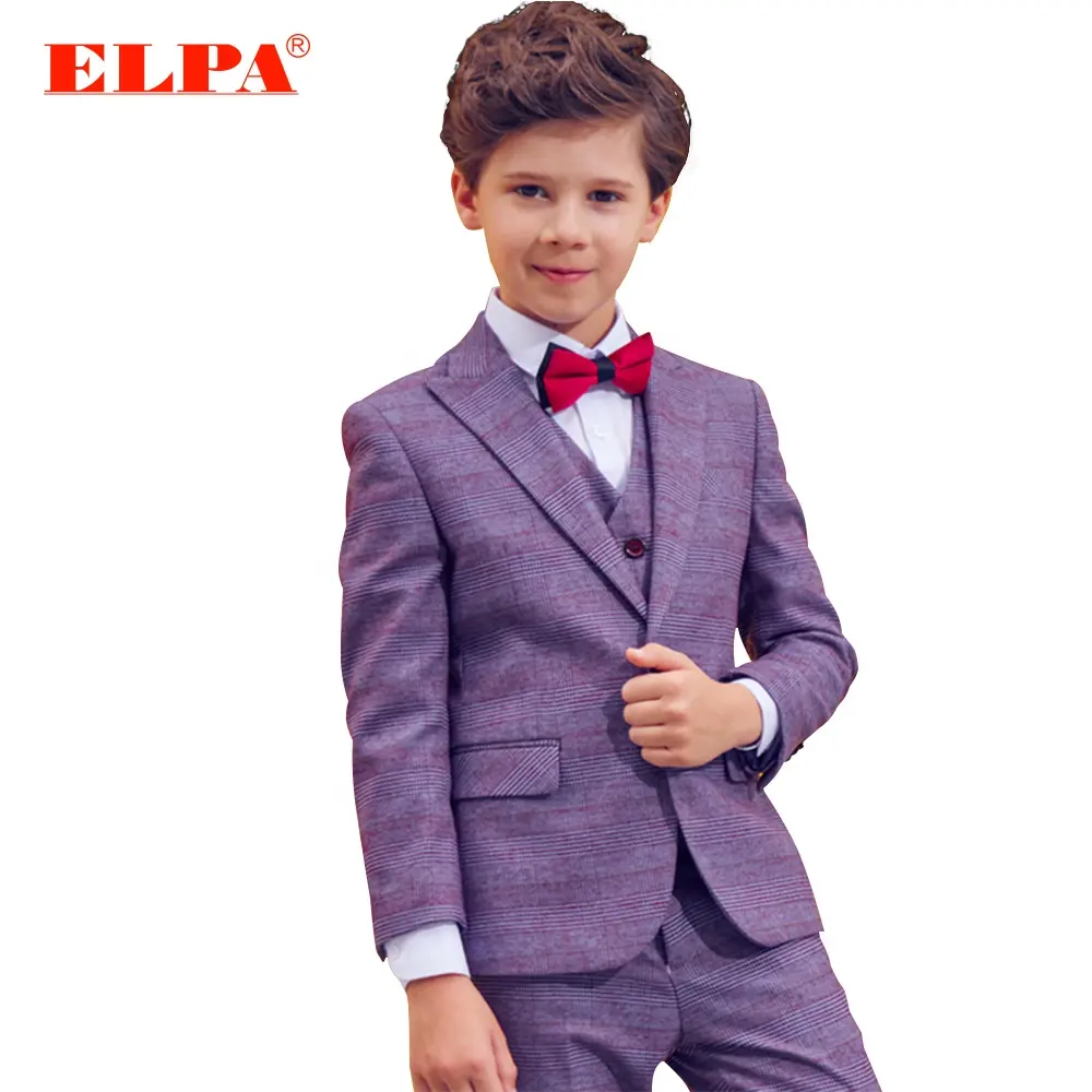 ELPA ELPA Boys Suits Childrens Slim Fit Formal Suit 6 Piece Youth Solid Color Clothing for Wedding Suits Tuxedo