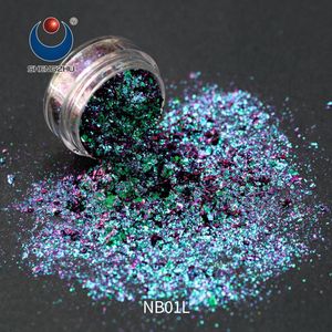 Sheng Zhu NA02L-NG03L Series Chameleon Flakes smalto Gel per unghie per vernice per auto vernice per unghie verniciatura a polvere blu perla bianca vernice per auto - Product Image 2