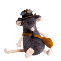 Peluche Souris Mignonne Jell-Cat pour le Commerce International, Poupée Souris Super Mignonne pour Sac à Dos avec Rembourrage en Coton PP