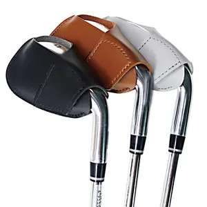 High Quality Simple Various Styles PU Leather Sport Iron Head Protection Covers For Golf Club