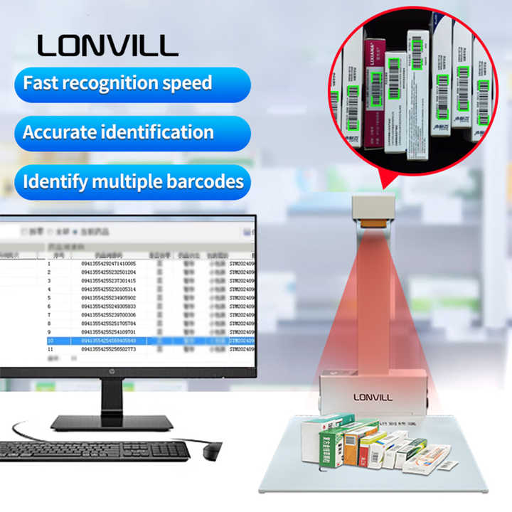 LONVILL Scanner Barcode Code Scanner for Sale,new Scanner for Pharmacy ...