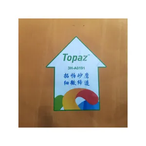 Impresión personalizada impermeable vinilo PVC circular marca producto etiquetas, pegatinas de suelo