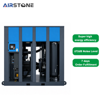 Compresseur d'air à vis bipolaire à entraînement direct 420HP 315kW avec variateur de fréquence pour usage industriel intensif à haute pression et à haut déplacement