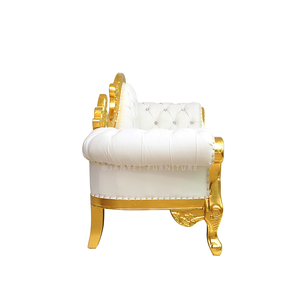 كرسي استرخاء فاخر للزفاف بتصميم ملكي فيكتوري أبيض للبيع بالجملة - Product Image 3