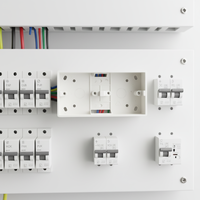 Boîtier de jonction double 86 carré en PVC pour interrupteur mural, pour câblage électrique intérieur