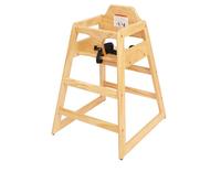 Chaise haute en bois massif pour bébé Panneau en contreplaqué pour salle à manger ou restaurant à domicile