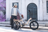 Vélo électrique pliable EU Warehouse KOOLUX X16, 7 vitesses, cadre en aluminium, pneus larges, 250W, 48V, batterie 15.6Ah, porte-bagages arrière, vélo de ville