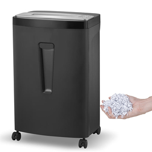 2*10mm Shred CD and Card Commercial <strong>Shredder</strong> Machine 15 Sheets 33L Large Basket GS-1560D <strong>Silver</strong> Grey Office <strong>Paper</strong> <strong>Shredder</strong>