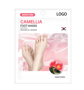 แผ่นมาส์กเท้าคาเมลเลีย บำรุงผิว ซ่อมแซม ขจัดเซลล์ผิวที่ตายแล้ว ดูแลเท้าอย่างเป็นระบบ ช่วยให้เท้านุ่ม ผลิตภัณฑ์ความงามเกาหลี ODM OEM - Product Image 1