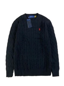 Maglione Pullover con Logo Ricamato 2025, Logo RA, Collo Tondo, Maglione Jacquard Ralph Lauren per Uomo - Product Image 2