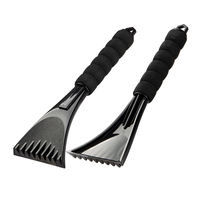 Pelle à glace avec logo personnalisé pour voiture avec couvercle en éponge EVA et manche court en plastique Outils de nettoyage d'hiver pour voiture