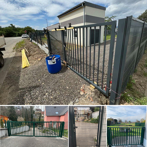 Nhà ngoài trời cổng hàng rào trang trí 3D hàn dây lưới thép an toàn hàng rào sơn tĩnh điện kết thúc CE chứng nhận mô hình 3D - Product Image 2