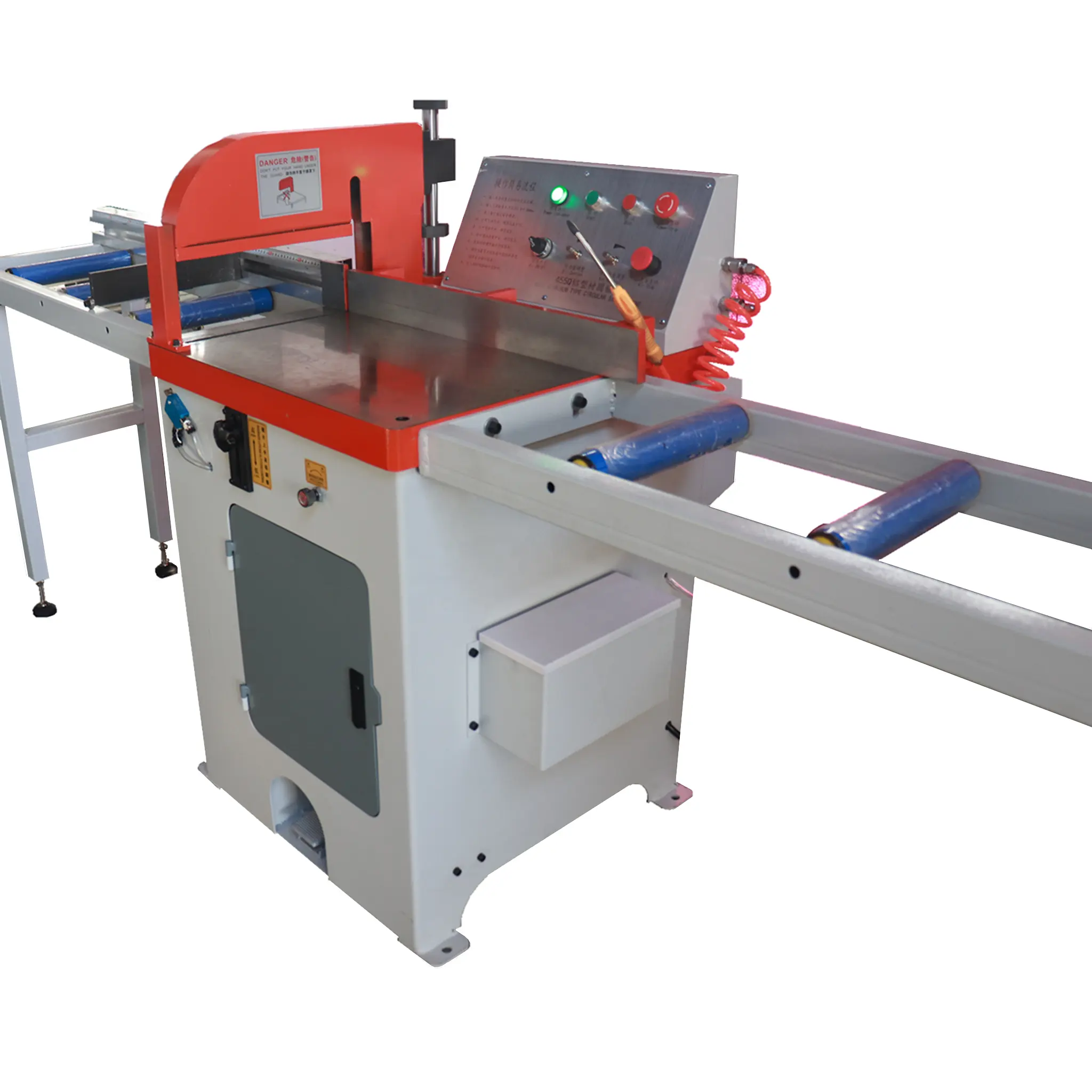 Semi-automática hoja VI máquina de corte de aluminio con buena calidad