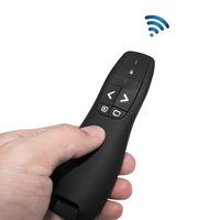 Presentador láser inalámbrico de 2,4G, ratón con Control remoto USB, pluma de giro de página láser inalámbrica RF, puntero láser rojo, presentación PPT