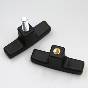 Hz102006 Premium <strong>Black</strong> Nylon T-Shaped Machine Tool Handle <strong>Drawer</strong> Cabinet Plastic Wing T <strong>Knob</strong> - Product Image 3
