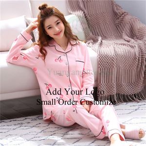 Pyjama japonais doux <span class=keywords><strong>en</strong></span> soie glacée pour femme, motif dessin animé, nouvelle collection printemps-<span class=keywords><strong>automne</strong></span>, ensemble décontracté à manches longues et pantalon pour la maison - Product Image 2