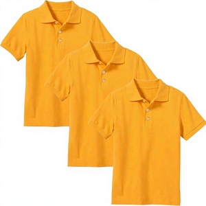 Camiseta Polo Escolar para Niños, Manga Corta, Uniforme Escolar, Poliéster y Algodón, Estilo Universitario para Primaria y Secundaria - Product Image 1