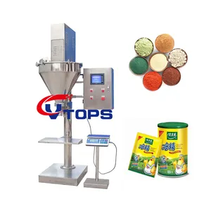 Machine de remplissage de scellant d'emballage de poivre à haute efficacité remplisseur de poudre de café goutte à goutte Machine de remplissage de dosage de poudre de vitamine