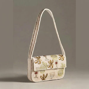Bolso de Noche Premium con Adornos de Perlas para Mujer, con Intrincados Detalles de Cuentas y Diseño Elegante para Eventos Formales - Product Image 1