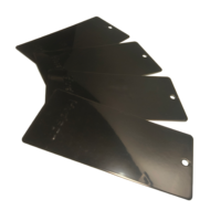 Revêtement en poudre noir brillant résistant aux intempéries pour métal extérieur