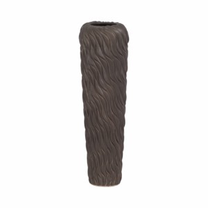 Vaso Alto Ondulato Testurizzato, Decorazione Scultorea per Soggiorno, Camera da Letto, Ufficio, Esposizione su Tavolo - Product Image 3
