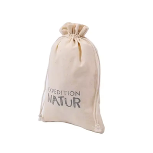 Eco Friendly 100% Cotton <b>Drawstring</b> <b>Laundry</b> <b>Bag</b> for Storage - Product Image 3