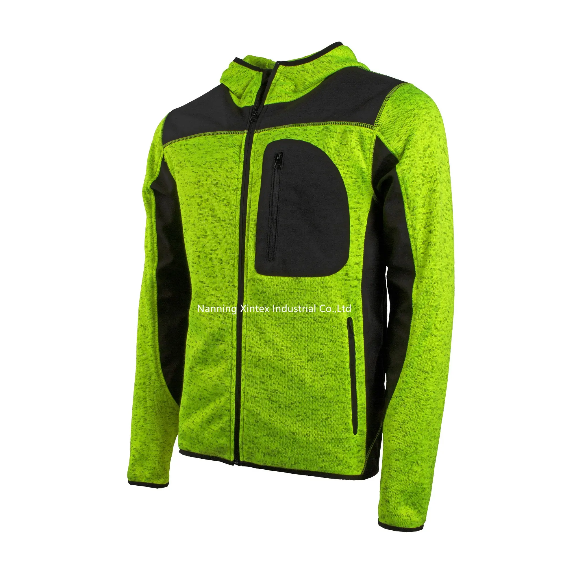 2022Northcape Men's sport wear outdoor safety workwear Fleece Zip-Up Hoodie Jacket winter Sweatshirt Security coat