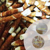 Friandises pour chiens à base de viande : Bâtonnets de viande de poulet séché et de bœuf de qualité supérieure, friandises à mâcher pour la santé dentaire des animaux de compagnie