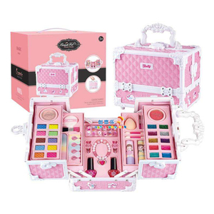EPT New Fashion Pink Cosmetic Beauty Doll Set Atacado Meninas Maquiagem Cosméticos Setcase Toy para Crianças - Product Image 1