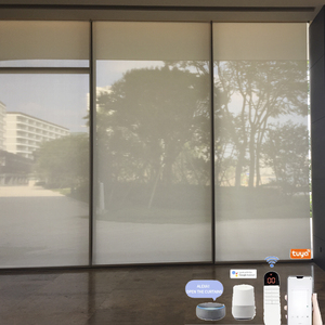 Custom Tuya Signee Zigbee Polyester Wireless Electric Automatic Smart Window Shade Motorized NO DRILL <strong>Blinds</strong> - Product Image 3