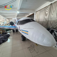 Avion gonflable long, grand modèle d'avion gonflable, avion gonflable pour la publicité