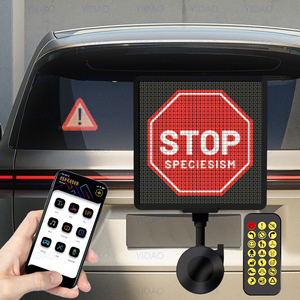 Tùy Chỉnh Cảm Xúc Di Chuyển Tin Nhắn Ma Trận Bảng Điều Chỉnh Lập Trình Ứng Dụng Thông Minh Cửa Sổ Điều Khiển Hiển Thị Kỹ Thuật Số Quảng Cáo LED Xe Dấu Hiệu - Product Image 4