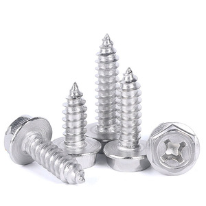Tornillos Autorroscantes de Acero Inoxidable con Cabeza Hexagonal Métrica, Tipo Cruz Cóncava, para Madera, Clase <span class=keywords><strong>4</strong></span>, 50mm 100mm 150mm 200mm, Venta al Por Mayor - Product Image 2