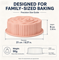 Moule à gâteau en silicone antiadhésif sans BPA, grand modèle rond motif tournesol, résistant à la chaleur, pour pâtisserie professionnelle