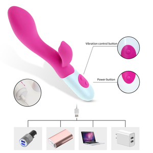MELO USB yeniden şarj edilebilir çift titreşim tavşan yapay penis vibratör G Spot masaj vajinal klitoris kedi stimülatörü seks oyuncakları kadın için - Product Image 3