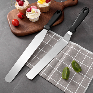 Spatule professionnelle inclinée en acier inoxydable pour la décoration de gâteaux, avec manche en plastique, pour glaçage et décoration - Product Image 5