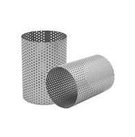 Filtre cylindrique perforé en acier inoxydable 304 316 316L 10 microns avec composants de base pour pompe, moteur et boîte de vitesses en métal