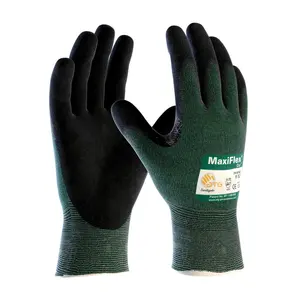 Non-Slip Breathable Seam-Woven Gloves High-Performance Fiber Nitrile Microfoam Coated Gloves