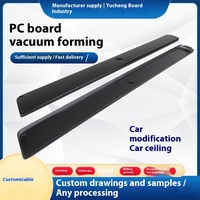 Feuilles de polycarbonate coulée coupe thermoformage voiture abat-jour véhicule cloison