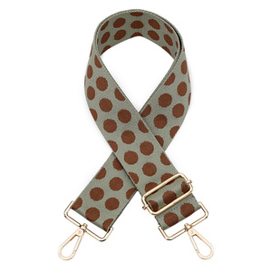 Meetee กระเป๋าผ้าแจ็คการ์ดหนาพิมพ์ลายวงกลม B-J2106,อุปกรณ์เสริมกระเป๋าถือสายสะพายไหล่ยาวปรับได้ - Product Image 4