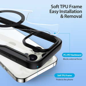Transparent all inclusive <b>phone</b> case suitable for iPhone 15 pro/14 pro card pack <b>phone</b> case iPhone 15/14 magnetic flip cover - Product Image 5