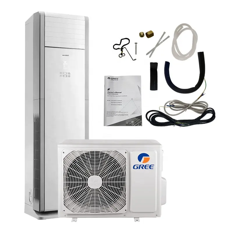 Gree 24000-60000Btu Floor Standing Air Conditioner for Home Cooling Heating 2 3 4 5 Ton AC Units for House Office Factory Lobby