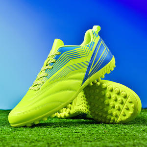 <b>Men's</b> Women's Steel Toe Leather Football Training <b>Shoes</b> Comfortable <b>Indoor</b> Outdoor Non-Slip Wear-Resistant Broken Spikes Adults - Product Image 1