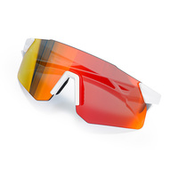 Lunettes de soleil sport semi-cerclées polarisées anti-UV anti-éblouissement anti-buée avec sangle réglable, lunettes de cyclisme tendance