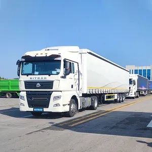 45ft 53ft 3 trục 35 tấn bạt Rèm bên khô van Hộp xe tải chở hàng Trailer