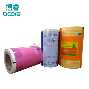 Kunden spezifisch bedruckte BOPP/<span class=keywords><strong>CPP</strong></span>/AL/LDPE-Roll kunststoff folie, PET/VMPET/PE-Verpackungs folie für Nassgewebe-Gesichts maske - Product Image 4