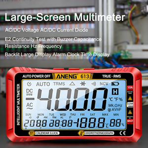 มัลติมิเตอร์แบบมืออาชีพ 613 จอแสดงผลดิจิตอลอัจฉริยะ มัลติมิเตอร์ 3-in-1 ปฏิทิน เครื่องวัดอุณหภูมิ และเครื่องวัดความชื้น เครื่องมืออเนกประสงค์ - Product Image 6