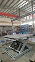Plateforme élévatrice à ciseaux hydraulique électrique fixe de 0,1 à 50 tonnes, table élévatrice pour quai de chargement d'usine