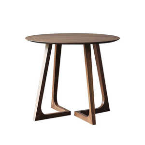 <span class=keywords><strong>Mesa</strong></span> de comedor <span class=keywords><strong>redonda</strong></span> de <span class=keywords><strong>madera</strong></span> <span class=keywords><strong>maciza</strong></span> de lujo ligera de diseño contemporáneo nórdico para muebles de recepción y comedor - Product Image 4