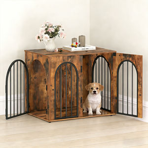 Jaula de Madera para Cachorros, Caseta Interior para Perros, Jaula Decorativa para Mascotas de Tamaño Pequeño a Mediano, Casa para Perros y Gatos - Product Image 2